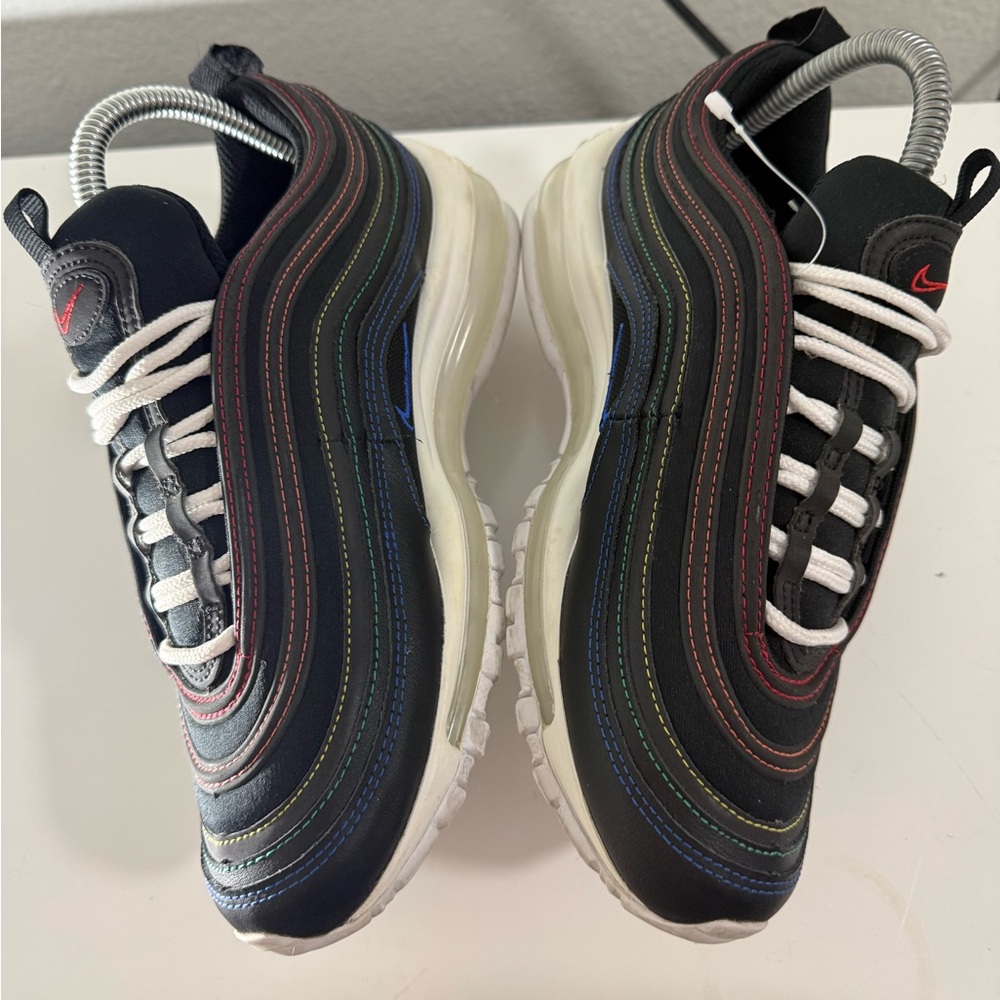 Nike Air Max 97 Black with Multi-Color Accents - Picture 4 of 7
